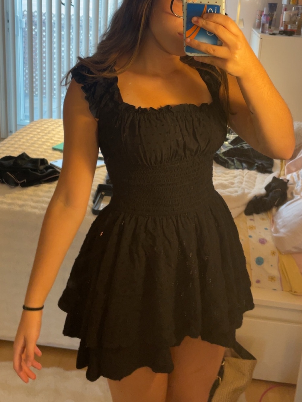 New Black Mini Dress Size S